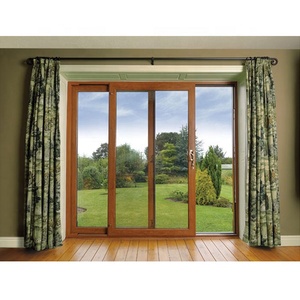Puertas de Vidrio de Madera Antiguas Personalizadas, de Piso <span class=keywords><strong>a</strong></span> <span class=keywords><strong>Techo</strong></span>, Diseño de <span class=keywords><strong>Puerta</strong></span> Principal <span class=keywords><strong>Corredera</strong></span> de Aluminio de 4 Paneles para Entrada de Casa en Kerala - Product Image 4