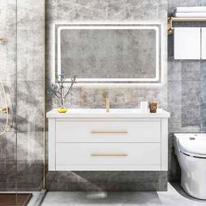 China Factory Directly Modern Style Waterproof Wood Lavatory Bathroom <b>Vanity</b> Cabinet Set - Product Image 1