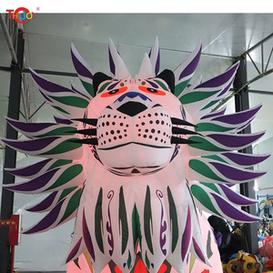 Spedizione Aerea Gratuita <span class=keywords><strong>Leone</strong></span> Gonfiabile Gigante Colorato da 6m/20ft per Esterni con Luci LED per Pubblicità e Decorazione - Product Image 3