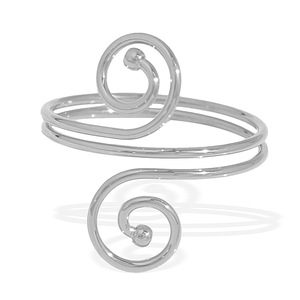 Fashion <b>Bangle</b> Zinc Alloy Gold <b>Silver</b> Spiral Design Unisex Jewelry <b>Bracelet</b> - Product Image 5