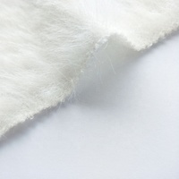 Weißer, preisgünstiger Kunstpelz aus Nerzimitat, Fleece-Sable-Schal, Mütze, gestrickter Kunstpelzstoff für Kleidung