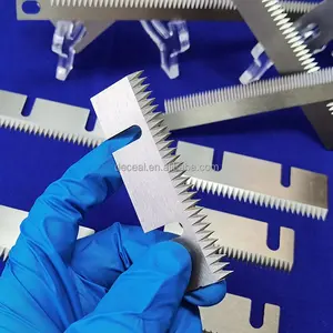 Plastik torba makine için fabrika oem tırtıklı yardımcı kesme bıçağı bıçakları