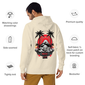 Felpa con Cappuccio Unisex Pesante 500GSM con Zip, Ricamo 3D e Stampa Serigrafica - Product Image 1
