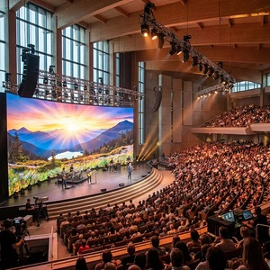 Écran LED intérieur haute fréquence de rafraîchissement 7680Hz P2.6 P2.97, mur vidéo LED à contraste élevé pour <span class=keywords><strong>studio</strong></span> de production virtuelle - Product Image 1