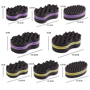 Éponge à boucles afro double face de haute qualité pour hommes noirs, divers styles, éponge à torsades pour cheveux - Product Image 5