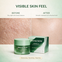 Crème Visage Apaisante à la Centella et à l'Allantoïne Marque Blanche, Crème Anti-Acné PDRN à la Centella, Crème Visage Hydratante Anti-Âge et Réparatrice