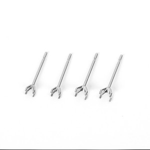 Pendientes de Titanio G23 con Pin Recto, Engaste de Puntas, Accesorios de Joyería DIY, Joyería Unisex para Piercing - Product Image 4