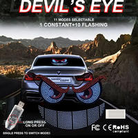 Panneaux d'écran LED RHINO, phares Devil Eyes, système d'affichage double mode, feux de voiture dynamiques Devil Eye, décoration de fenêtres stable