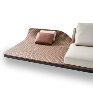 Canapé européen en forme de <span class=keywords><strong>L</strong></span> surdimensionné haut de gamme en cuir véritable confortable avec cadre en bois massif - Product Image 3