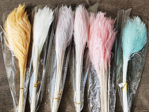 ZanTe-flores decorativas para boda, paquete de 20 tallos de flores, Pogonatherum cronitum grass para decoración de jarrones, venta al por mayor, 2022 - Product Image 3