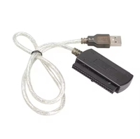 60cm marrón USB 2,0 a IDE SATA 2,5 "Disco Duro HDD SSD 480 Mb/s Adaptador convertidor de interfaz de datos Cable Sata