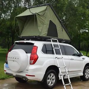 Tende a guscio rigido verde da campeggio tenda automatica da esterno da campeggio in alluminio per 4 persone tenda da tetto per auto