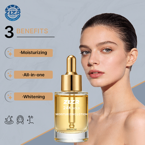 Private Label 24k Gold Hyaluronic Acid Whitening Anti-Wrinkle Moisturizing Liquid <b>Face</b> <b>Serum</b> with Instant Lift 100ml for Women - Product Image 3