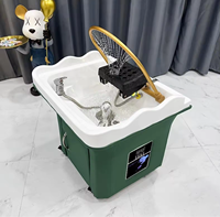 Meubles de salon lavage des cheveux évier de shampooing Portable avec tête de SPA thérapie par l'eau pour lit de beauté de Table de Massage thaïlandais