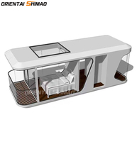 Villa préfabriquée extérieure, Maisons conteneurs modulaires mobiles, Maison capsule, Espace commercial, Pod de type airship, Cuisine, Porte, Contemporain