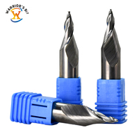 Fraise à queue conique mini à 2 dents en carbure de tungstène haute efficacité, ODM OEM pour outils de gravure CNC sur mini-plaques