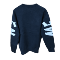 Pull-over tricoté d'hiver de haute qualité pour hommes personnalisés avec motif de logo de créateur 3D avant respirant et élégant