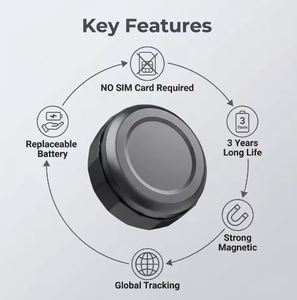 Rastreador Inteligente para Vehículo/Auto con Sistema Dual, Sin <span class=keywords><strong>SIM</strong></span>, Resistente al Agua, Magnético Fuerte, Anti-Robo, GPS, Batería Reemplazable, Tipo AirTag - Product Image 6