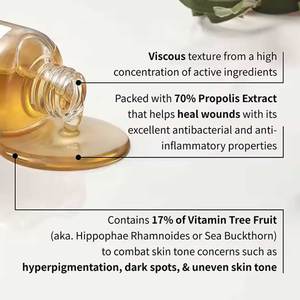 Propolis 70% Vitamines 17% Synergy Sérum à l'extrait de fruits de Centella Calmant Apaisant Nourrissant en profondeur - Product Image 3