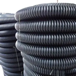 Chine prix d'usine de haute qualité contient du tissu non tissé 8 ''tuyaux perforés à paroi unique tuyau ondulé à soufflet