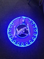 Costume de danse lumineux LED pour discothèque, bar, fête, avec bureau en acrylique, costume de robot lumineux, vêtements de scène, danse