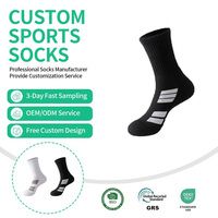 Chaussettes de sport pour hommes en gros, tricotées, avec manchette de cheville, écologiques, absorbant les chocs, pour le badminton et la course, avec logo personnalisé