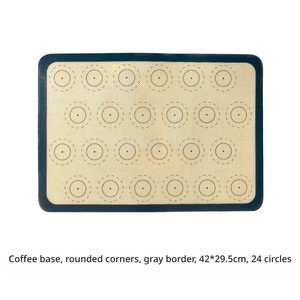 Tapis <span class=keywords><strong>de</strong></span> cuisson en silicone résistant au four 400 ° F Max pour la fabrication <span class=keywords><strong>de</strong></span> pain, <span class=keywords><strong>de</strong></span> gâteaux et <span class=keywords><strong>de</strong></span> pâtisseries à la maison, utilisation en cuisine - Product Image 4