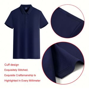 Design Premium Quality POLO-<b>shirt</b> Combination Oversize Silk Cotton Sublimated Private Label Mens Polo <b>Shirt</b> - Product Image 4