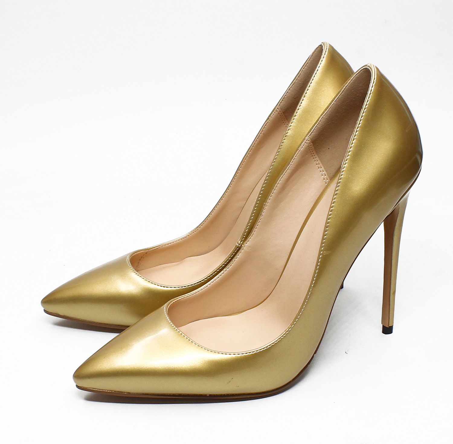 gold closed toe dress shoes Womens Closed Toe Buckle Fastening Elegant Flared Ballroom Shoes 2.1