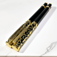 Stylo de calligraphie noir doré de qualité supérieure 139, souvenir de mariage, stylo de signature exécutif, adapté aux cadeaux de remise de diplôme et de fête