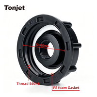 Adaptador IBC Camlock S60x6H a 2" BSP | Junta Giratoria Plástica Grado Alimenticio para Líquidos