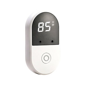 Smart Voice Alarm Clock Mini <b>Timer</b> 90 Min Magnetic Charging Oval White Black Study Kitchen <b>Timer</b> - Product Image 2