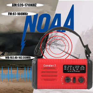 Oferta Especial Radio Reloj de Emergencia Climática Retro de 20000mAh Portátil Mini LED con Alarma SOS, Carga Solar y Manivela, Alimentación USB DC, de Plástico - Product Image 2