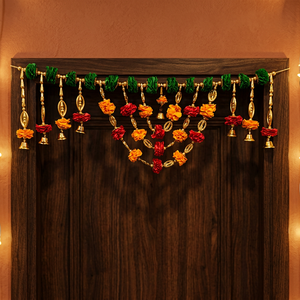 <b>Artificial</b> <b>Flower</b> Bandarwal Decorative Floral Toran Door Hanging For Home Entrance Festival Wall Decor Wholesale Supply - Product Image 2