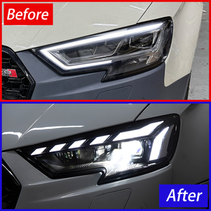 Feux avant de voiture pour <span class=keywords><strong>Audi</strong></span> A3 S3 <span class=keywords><strong>RS3</strong></span> 2017-2021, phares LED automatiques, mise à niveau de l'assemblage, style RS5, lentille de projecteur dynamique, accessoires - Product Image 4