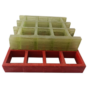 Rejilla de drenaje de fibra de vidrio GRP de 38*38 mm para lavado de coches, panel de rejilla de fibra de vidrio FRP, cubierta de rejilla de drenaje para <span class=keywords><strong>marinas</strong></span> y plantas químicas - Product Image 4