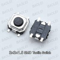 Boutons tactiles 3x3, interrupteur tactile à montage en surface