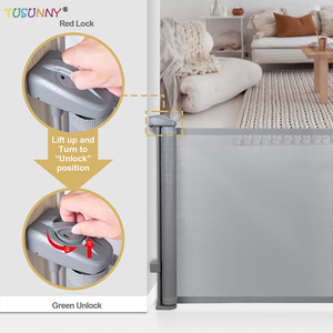 Barrière de sécurité enfant <span class=keywords><strong>extensible</strong></span> Barrière de sécurité bébé en aluminium pour <span class=keywords><strong>escalier</strong></span> - Product Image 5