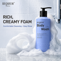 Gel Douche OEM ODM 395ml Parfumé Longue Durée 24H Senteur Séduisante Nénuphar Bleu Hydratant Barrière Cutanée