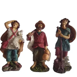 2018 new three piece resin nativity for sale