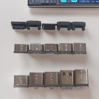 Connecteur de charge USB-C en acier inoxydable 201/304, montage vertical sur surface, femelle 6 broches TYPE-C, troisième moule supérieur 6,5/6,8