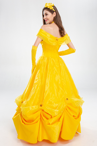 Costume de cosplay pour femmes adultes, robe de princesse <span class=keywords><strong>Belle</strong></span>, <span class=keywords><strong>la</strong></span> <span class=keywords><strong>Belle</strong></span> <span class=keywords><strong>et</strong></span> <span class=keywords><strong>la</strong></span> <span class=keywords><strong>Bête</strong></span>, <span class=keywords><strong>film</strong></span> <span class=keywords><strong>et</strong></span> télévision - Product Image 5
