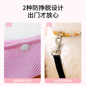Bolsa de transporte para mascotas de malla, 36x20x23cm, transpirable, duradera, plegable, para gatos de hasta 7kg - Product Image 3