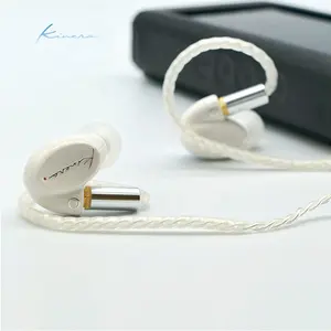 OEM Speaker 16MM 9MM putih Normal kontrol magnetik Earphone High fadely tahan air Ipx 5 Earphone berkabel dengan kabel untuk Android