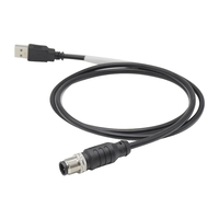 Cable Industrial M12 de 5 Pines Macho/Hembra USB 2.0, Conector Impermeable IP67 de 180 Grados, Doble Extremo para Soldadura, Tipo DIN