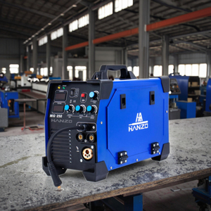 Hanzo Nouvelle Machine à Souder Portable 5-en-1 Inverter IGBT CO2/<span class=keywords><strong>MAG</strong></span>/TIG/MMA/Gaz MIG 180-250A Fil de 0,8 mm Cycle de Travail 60% Certifiée CE - Product Image 4