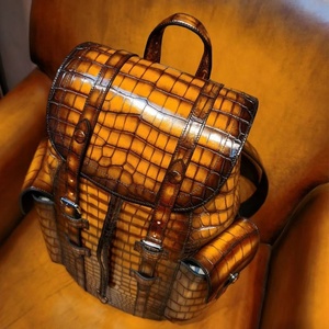 Nam Cá Sấu Túi Người Đàn Ông Sang Trọng Túi Xách Tùy Chỉnh Thực Hiện Da Ba Lô Cho Nam Giới Ví Thiết Kế Thương Hiệu Chính Hãng Cá Sấu Ba Lô - Product Image 2