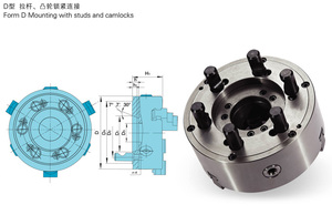 K11 250/250mm Diámetro exterior de MM, Portabrocas de torno de 10 ", 1, 2, 1, 1, 2, 1, 2 - Product Image 3