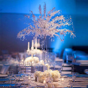 Lámpara de arte en hierro forjado con cristal, estilo árbol, para decoración de mesas de hotel y bodas, luces centrales para bodas y guía de camino - Product Image 5