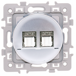 Accessoires de câblage TV de grade 2 à double prise RJ45 blindée CAT6 STP - Product Image 1